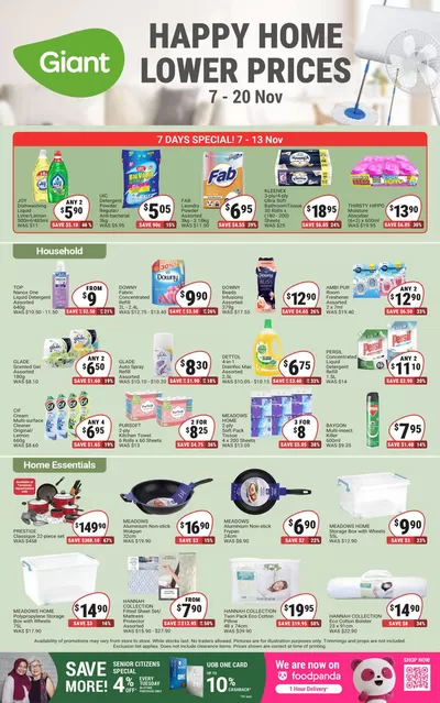 Giant catalogue in Singapore | Happy Home Lower Prices | 07/11/2024 - 20/11/2024