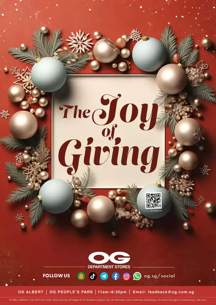 OG catalogue | The joy of giving | 07/11/2024 - 25/12/2024