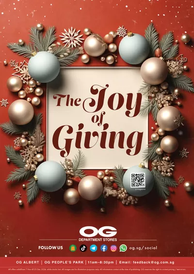 Department Stores offers | The joy of giving in OG | 07/11/2024 - 25/12/2024