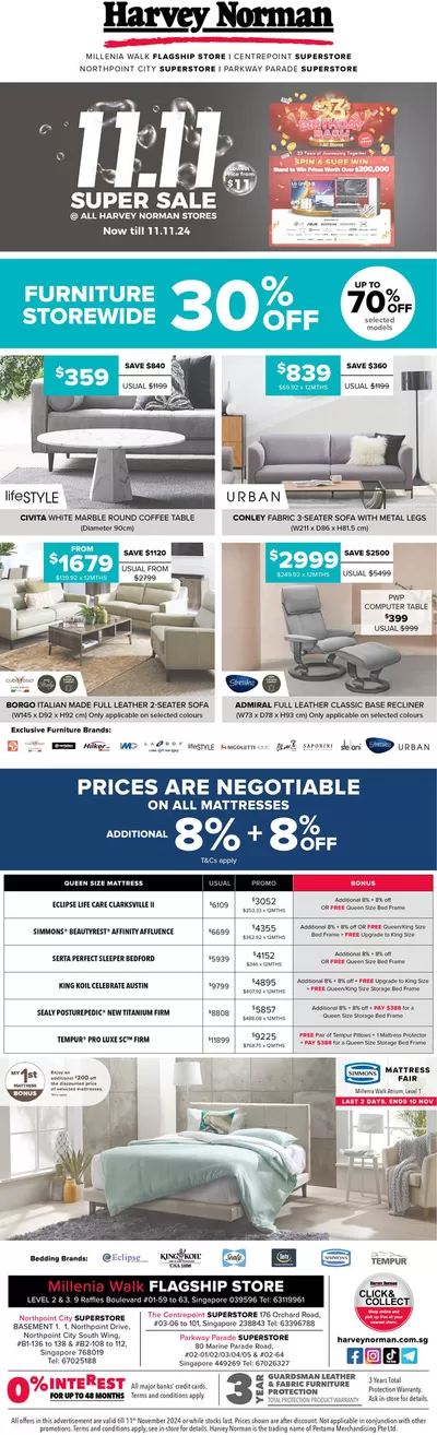 Harvey Norman catalogue in Singapore | Harvey Norman promotion | 09/11/2024 - 23/11/2024