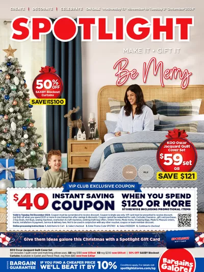 Home & Furniture offers | Save up to 100$ in Spotlight | 13/11/2024 - 03/12/2024