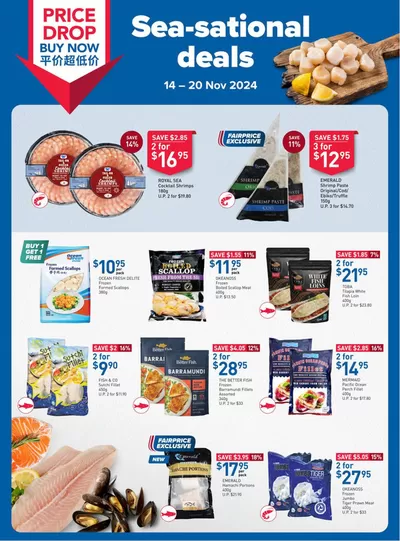 FairPrice catalogue in Singapore | Sea-sational deals | 14/11/2024 - 27/11/2024