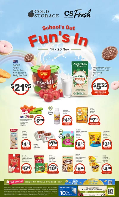 Cold Storage catalogue in Singapore | School's Out Ad | 14/11/2024 - 28/11/2024