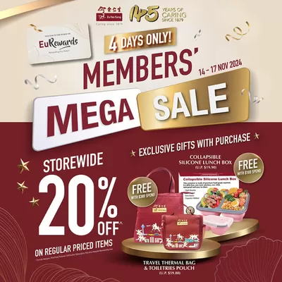 Beauty & Health offers in Bukit Merah | Mega sale in Eu Yan Sang | 14/11/2024 - 17/11/2024