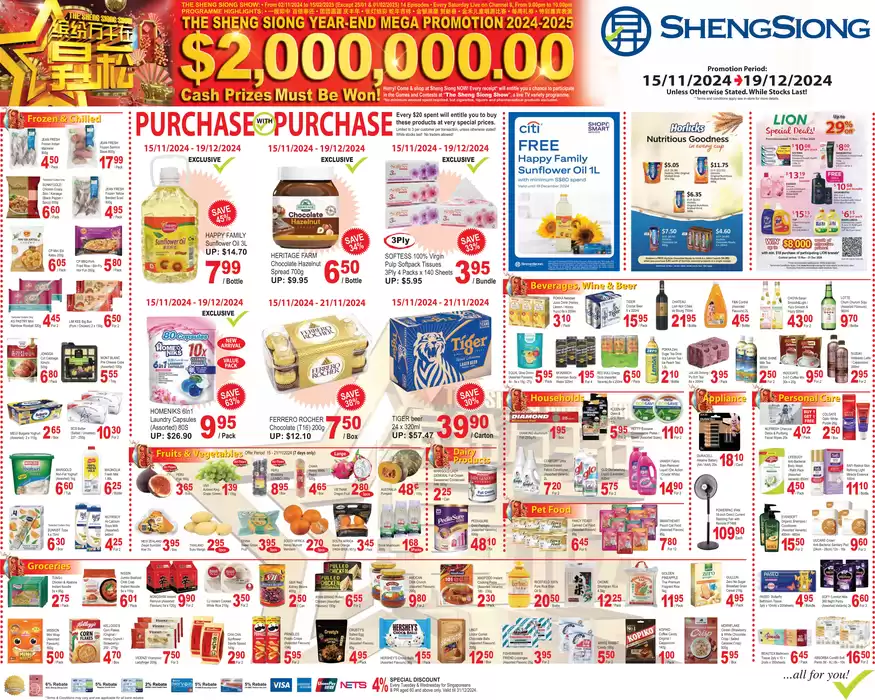 Sheng Siong catalogue in Singapore | Mega Promotion | 15/11/2024 - 19/12/2024