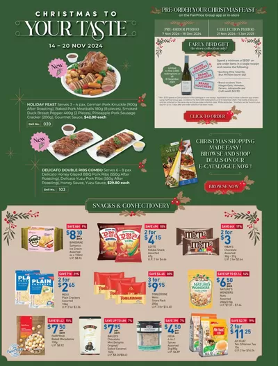 FairPrice catalogue in Singapore | Christmas To Your Taste | 14/11/2024 - 20/11/2024