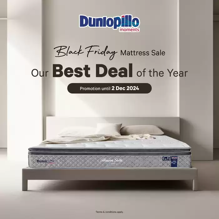 Dunlopillo catalogue in Singapore | Black friday matress sale | 15/11/2024 - 02/12/2024