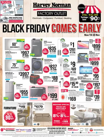 Home & Furniture offers | Harvey Norman promotion in Harvey Norman | 16/11/2024 - 30/11/2024