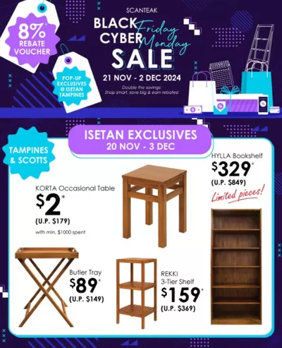 Home & Furniture offers in Singapore | Sale in Scanteak | 21/11/2024 - 03/12/2024