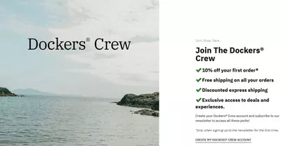 Clothes, shoes & accessories offers in Singapore | Join The Dockers Crew in Dockers | 18/11/2024 - 31/12/2024