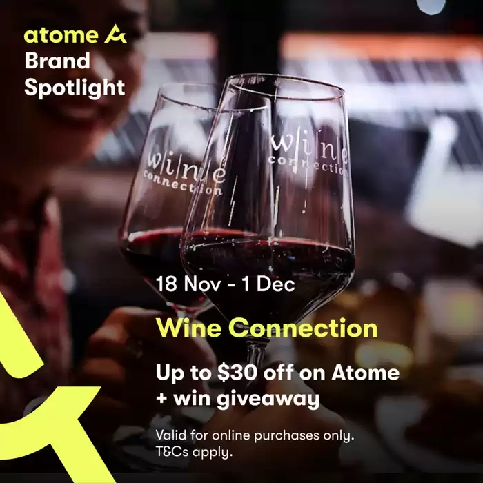 Wine Connection catalogue in Singapore | Up to 30% off | 20/11/2024 - 01/12/2024