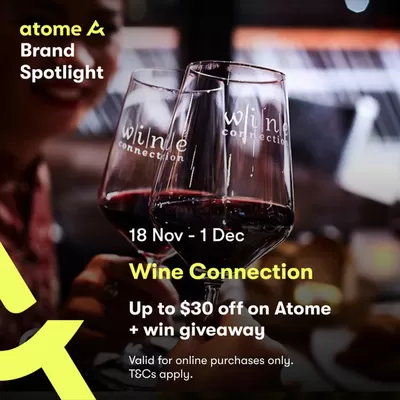 Restaurants offers in Singapore | Up to 30% off in Wine Connection | 20/11/2024 - 01/12/2024