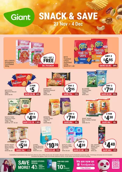 Giant catalogue in Singapore | Snack & Save | 21/11/2024 - 04/12/2024