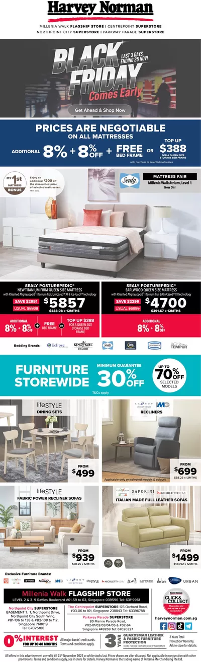 Harvey Norman catalogue in Singapore | Harvey Norman promotion | 23/11/2024 - 07/12/2024