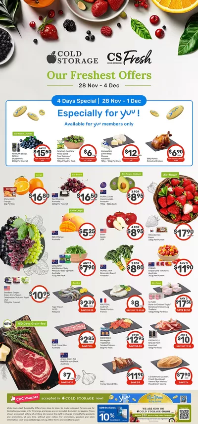 Cold Storage catalogue in Singapore | CS Fresh Ad | 28/11/2024 - 12/12/2024