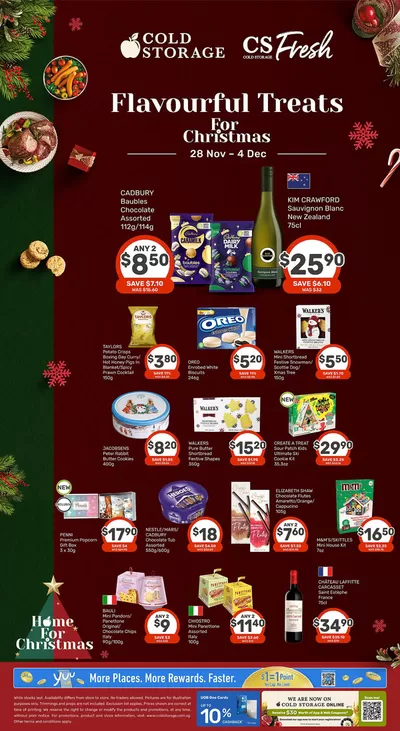 Cold Storage catalogue in Singapore | Christmas Snacks & Gifts Ad | 28/11/2024 - 12/12/2024