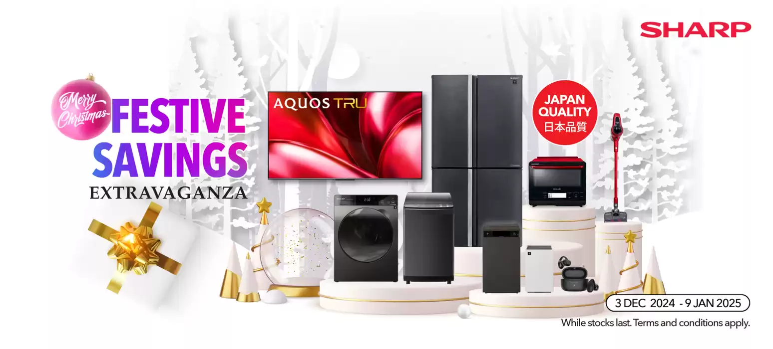 Sharp catalogue | Festive savings | 03/12/2024 - 31/12/2024