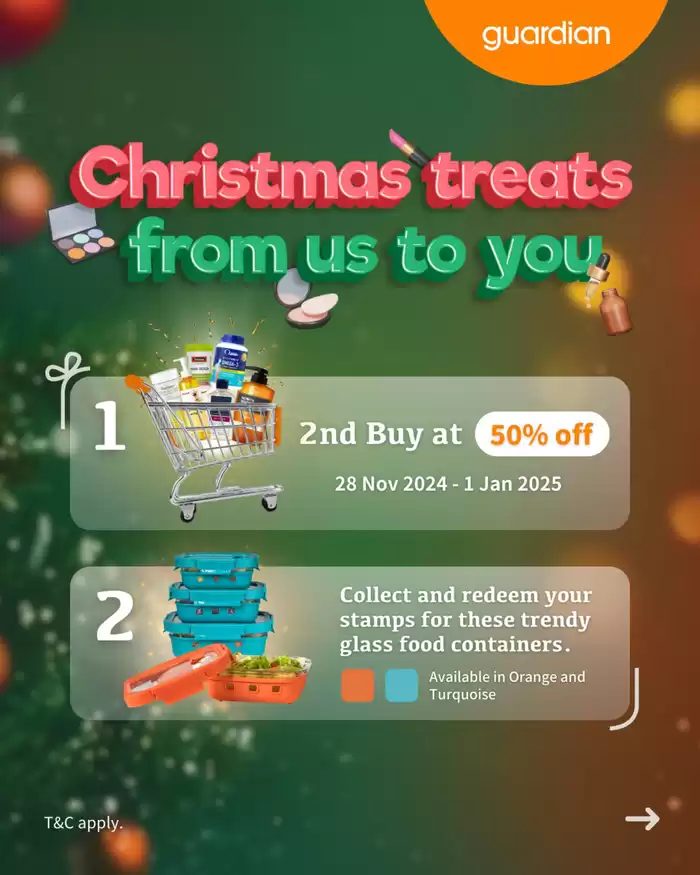 Guardian catalogue in Singapore | Christmas treats from us to you | 04/12/2024 - 01/01/2025