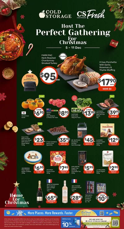 Cold Storage catalogue in Singapore | Christmas Hosting Essentials Ad | 05/12/2024 - 19/12/2024