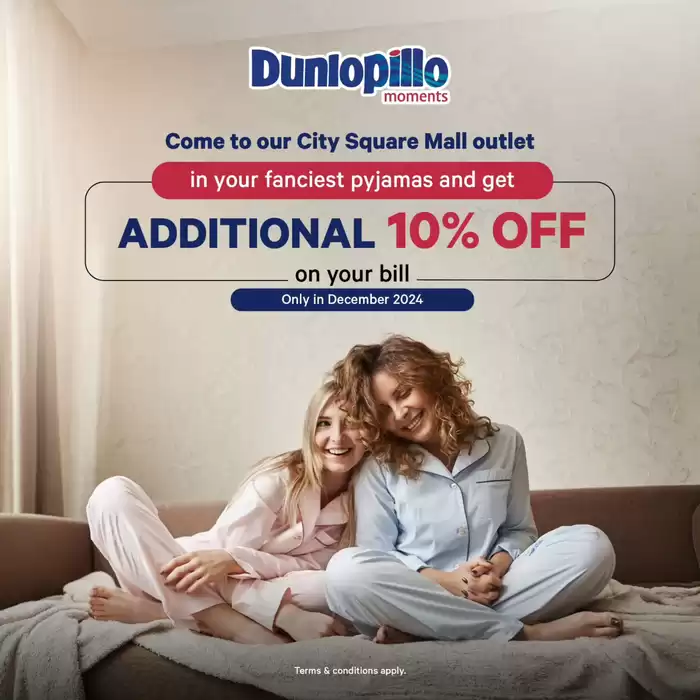 Dunlopillo catalogue in Singapore | Additional 10% off | 05/12/2024 - 31/12/2024