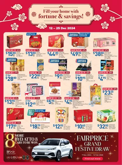 FairPrice catalogue in Singapore | Fill Your Home With Fortune & Savings | 12/12/2024 - 25/12/2024