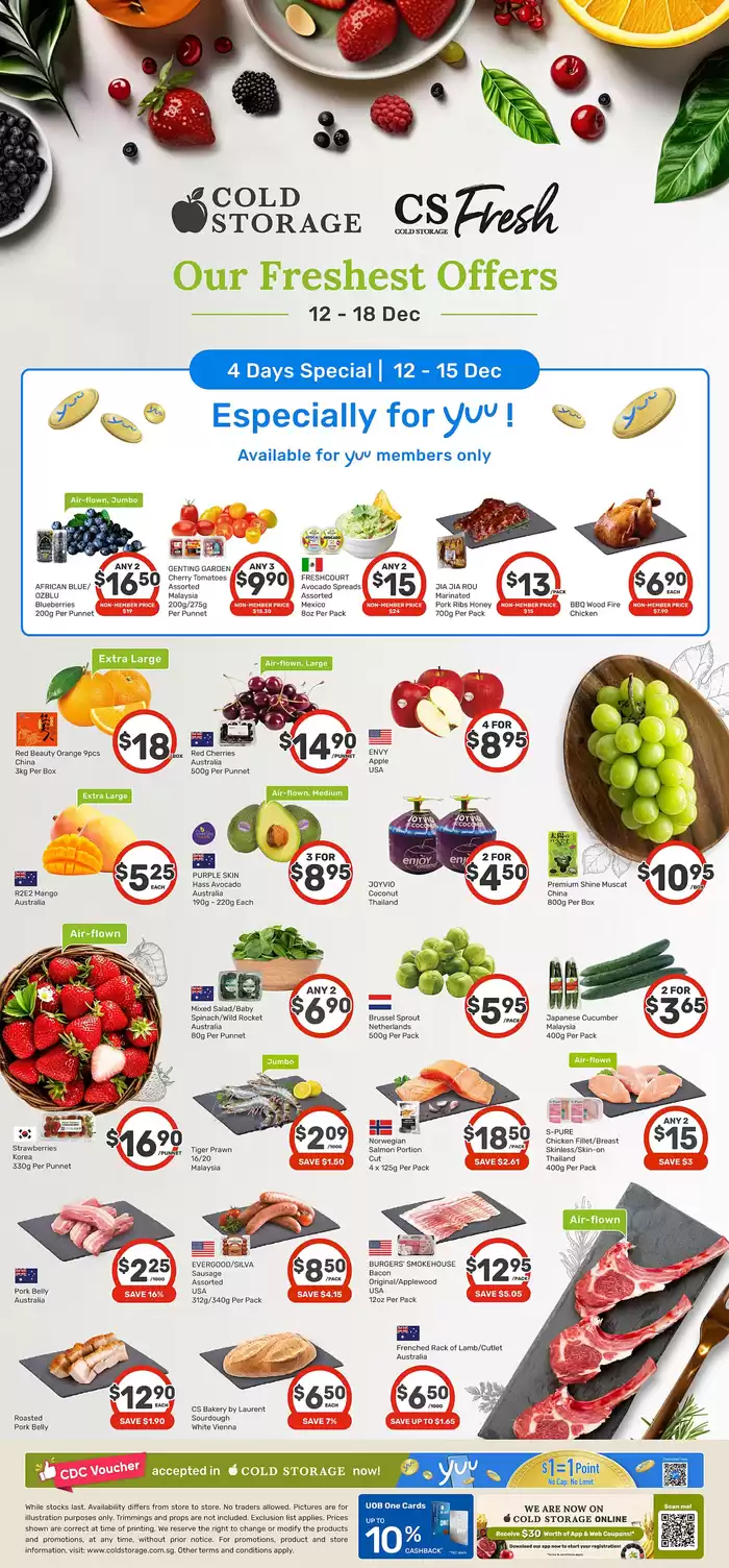 Cold Storage catalogue | CS Fresh Ad | 12/12/2024 - 26/12/2024