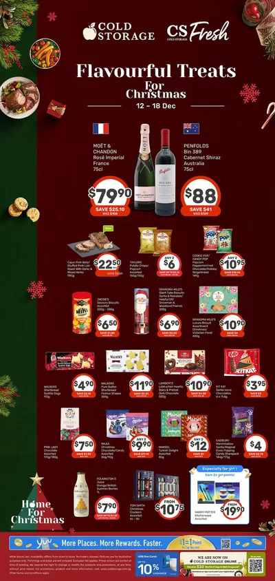 Cold Storage catalogue in Singapore | Flavourful Treats for Christmas ad | 12/12/2024 - 26/12/2024