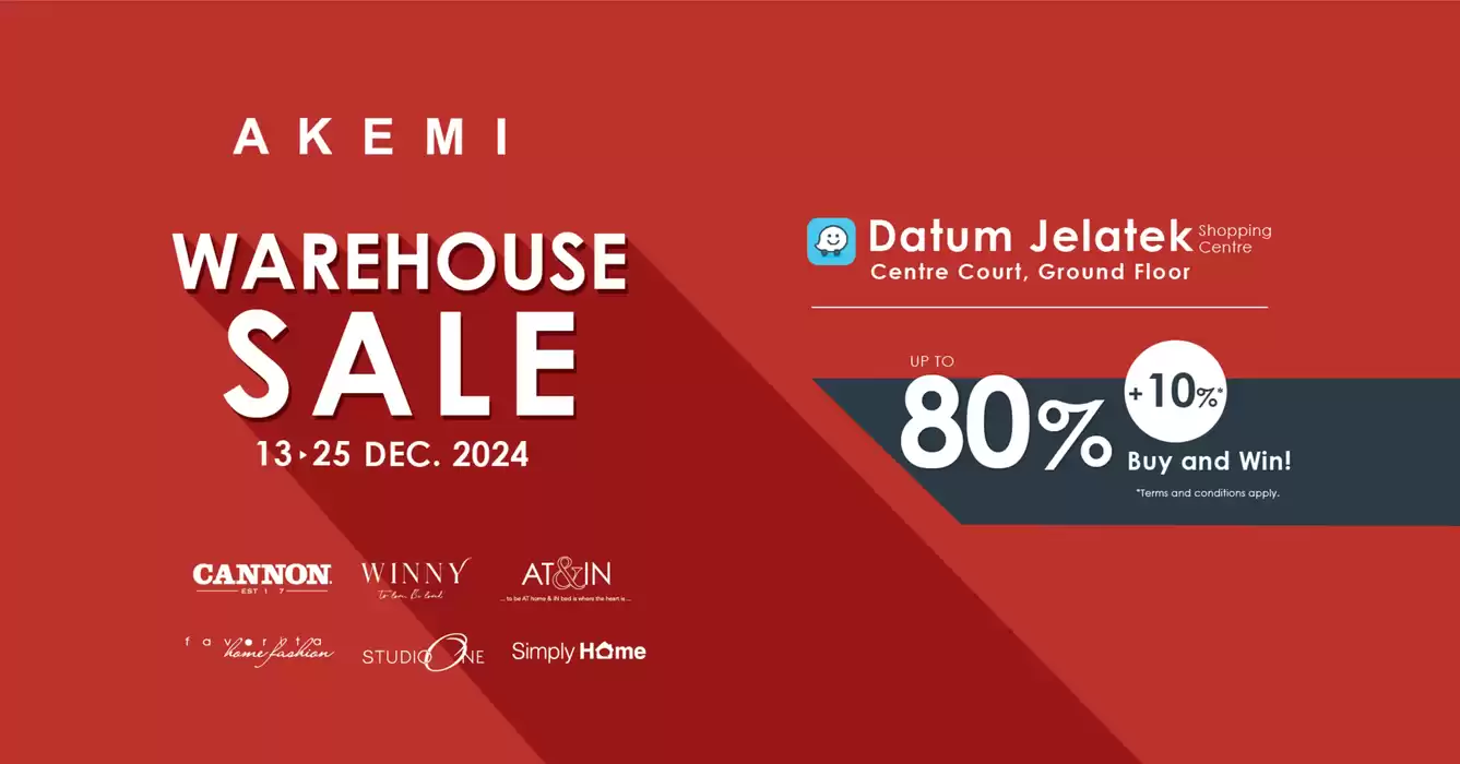 Akemi Home catalogue in Singapore | Up to 80% off | 16/12/2024 - 25/12/2024