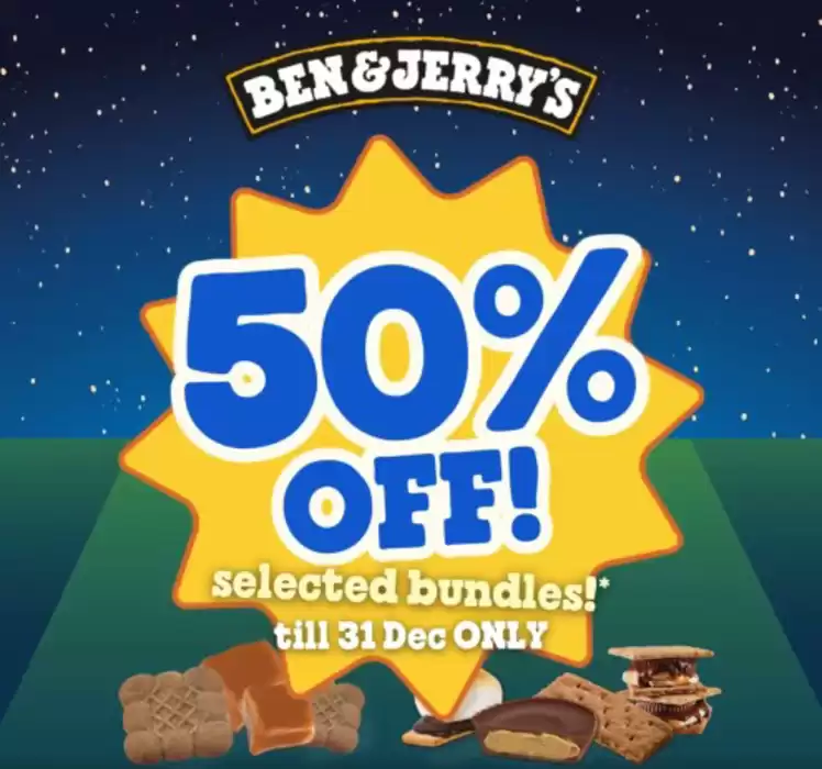 Ben & Jerry's catalogue | 50% off | 18/12/2024 - 31/12/2024