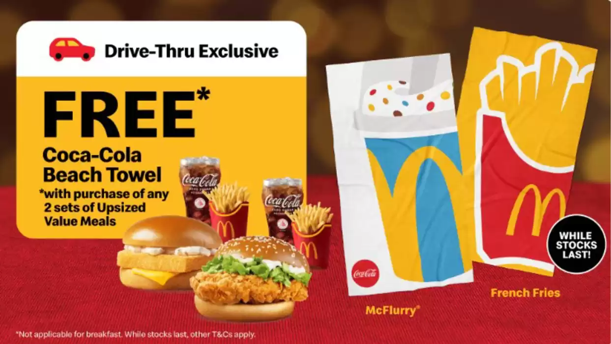 McDonald's catalogue in Singapore | Drive-thru exclusive | 18/12/2024 - 31/12/2024