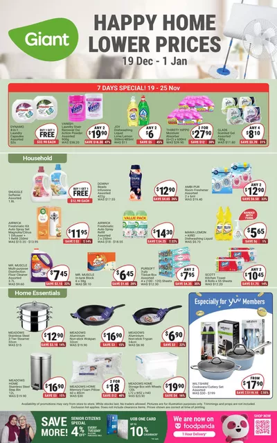 Giant catalogue in Singapore | Happy Home Lower Prices | 19/12/2024 - 01/01/2025