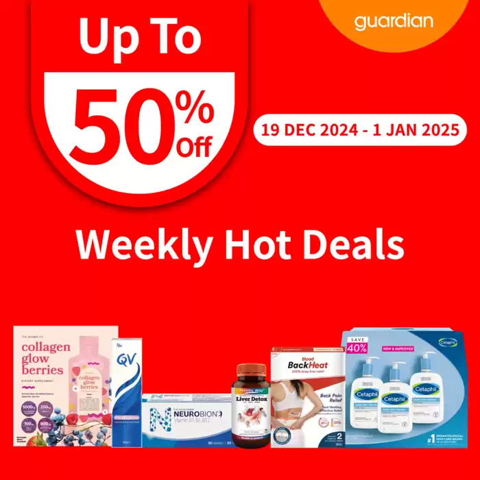 Guardian catalogue in Singapore | Weekly hot deals | 20/12/2024 - 01/01/2025