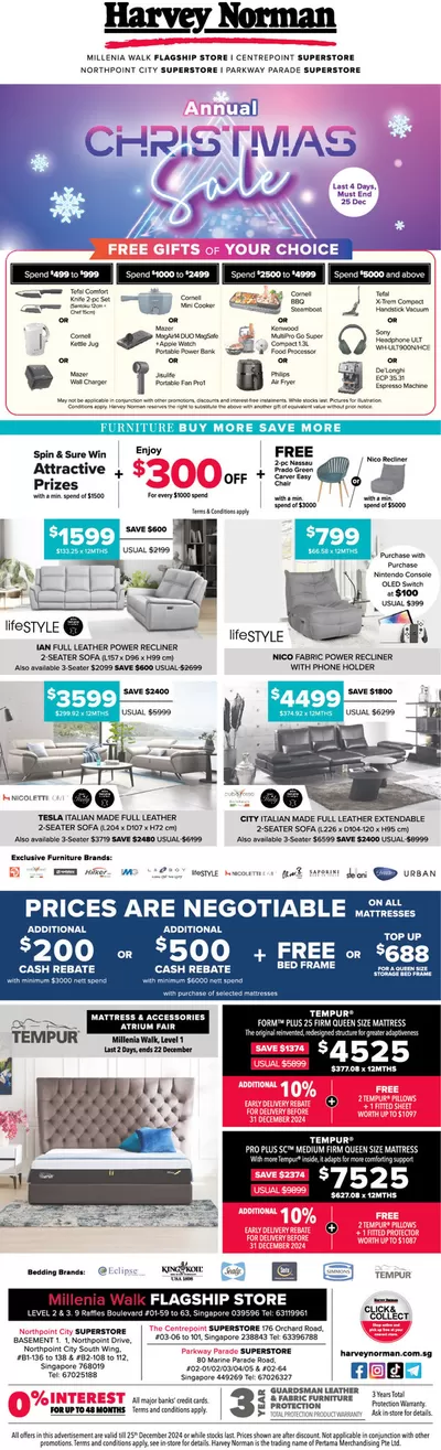 Harvey Norman catalogue | Harvey Norman promotion | 21/12/2024 - 04/01/2025