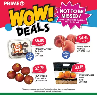 Prime Supermarket catalogue in Singapore | Attractive special offers for everyone | 22/12/2024 - 05/01/2025