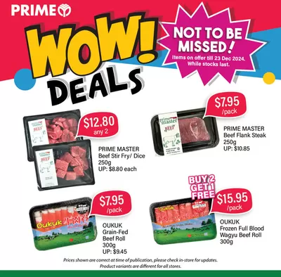 Prime Supermarket catalogue in Singapore | Exclusive deals for our customers | 22/12/2024 - 05/01/2025