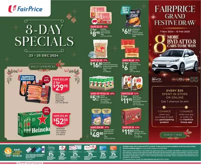 Supermarkets offers in Singapore | FairPrice Christmas 3-Day Specials {23 - 25 Dec 2024} in FairPrice | 23/12/2024 - 25/12/2024