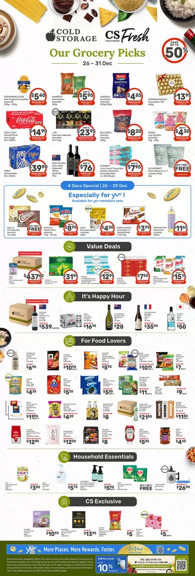 Cold Storage catalogue in Singapore | CS Grocery Ad | 26/12/2024 - 09/01/2025