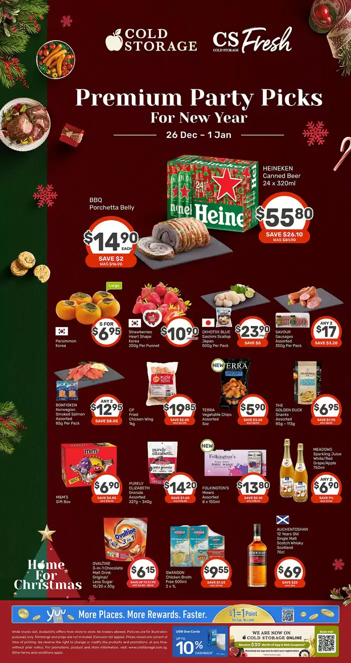 Cold Storage catalogue in Singapore | Christmas 2024 Ad | 26/12/2024 - 09/01/2025