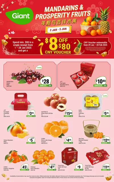 Giant catalogue in Singapore | Mandarins & Prosperity Fruits | 02/01/2025 - 08/01/2025