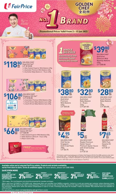 FairPrice catalogue in Singapore | Golden Chef No. 1 Brand | 11/01/2025 - 24/01/2025