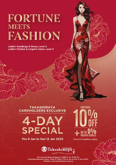 Takashimaya catalogue in Singapore | Jan 10% Ladies Fashion Catalogue | 03/01/2025 - 12/01/2025