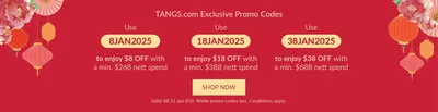 Department Stores offers in Singapore | 25% off in Tangs | 06/01/2025 - 31/01/2025