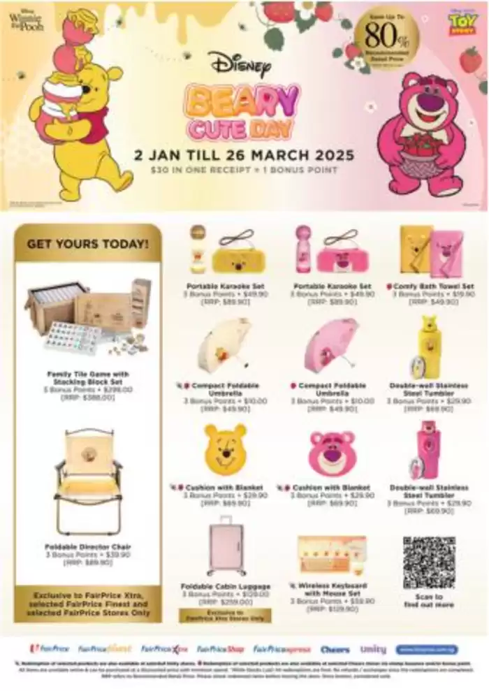 FairPrice Xtra catalogue in Singapore | Beary cute day | 06/01/2025 - 26/03/2025