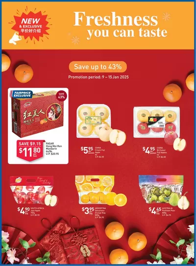 FairPrice catalogue in Singapore | Freshness You Can Taste | 09/01/2025 - 15/01/2025