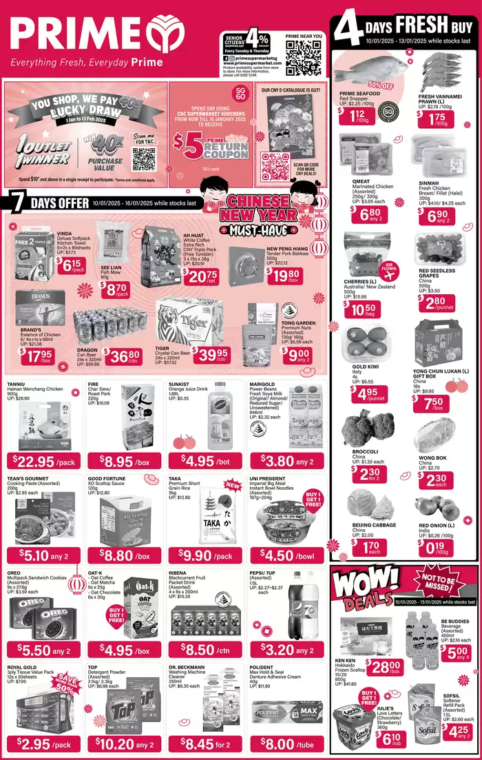 Prime Supermarket catalogue in Singapore | Prime Supermarket Product offers Prime Supermarket | 10/01/2025 - 17/01/2025