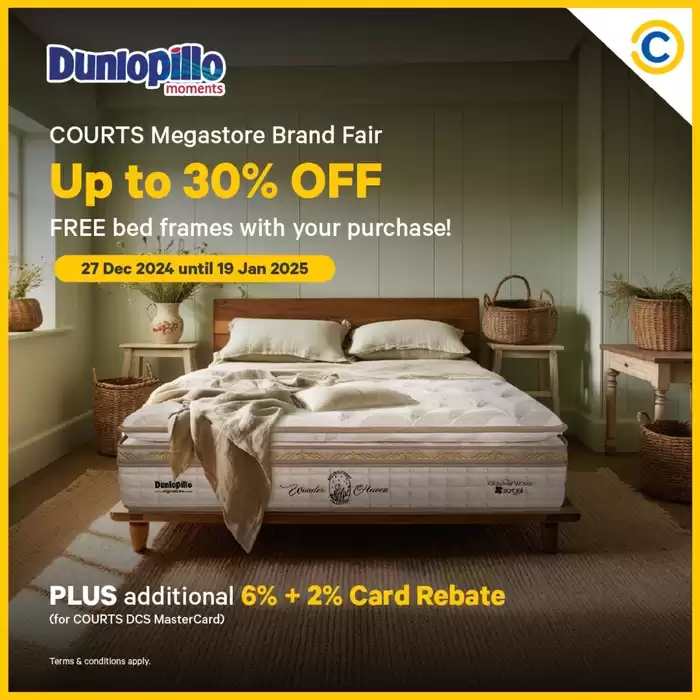 Dunlopillo catalogue in Singapore | Up to 30% off | 13/01/2025 - 19/01/2025