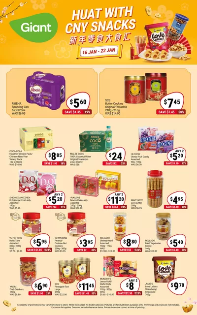 Giant catalogue in Singapore | Huat with CNY Snacks | 16/01/2025 - 22/01/2025