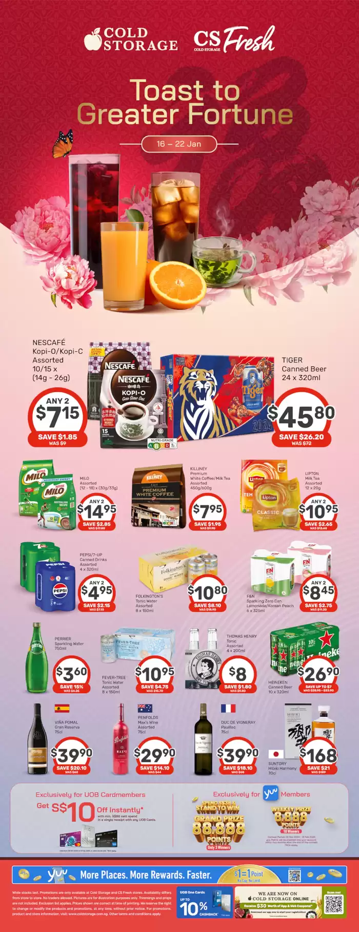 Cold Storage catalogue in Singapore | Toast to Greater Fortune Ad | 16/01/2025 - 23/01/2025