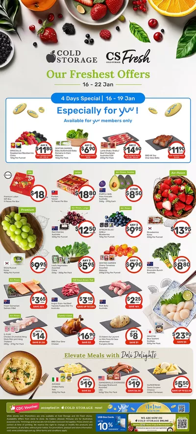 Cold Storage catalogue in Singapore | CS Fresh Ad | 16/01/2025 - 23/01/2025