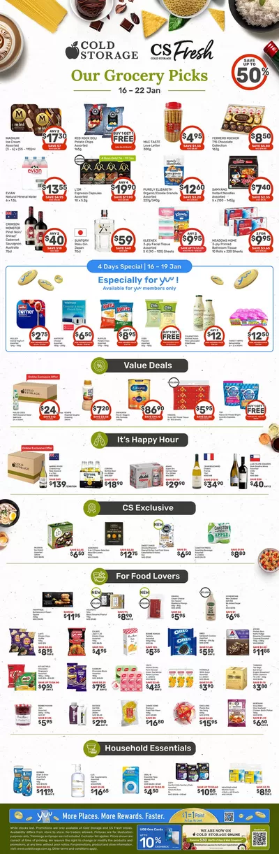 Cold Storage catalogue in Singapore | CS Grocery Ad | 16/01/2025 - 23/01/2025